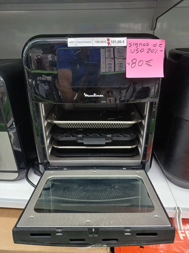 Freidora aire 11 L , grill y horno, 9 funciones en 1, 8 programas, hasta 3 comidas a la vez, temperatura regulable, grill antiadherente, recetario digital, AL5018